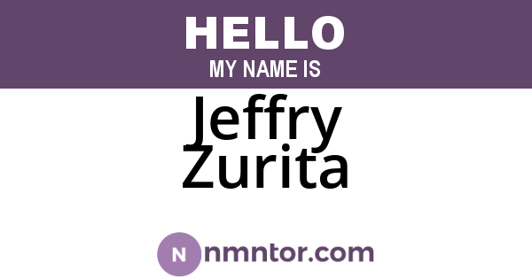 Jeffry Zurita