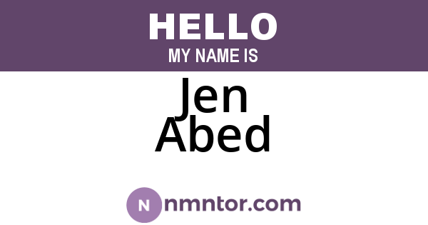 Jen Abed