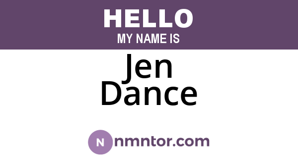 Jen Dance