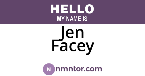 Jen Facey