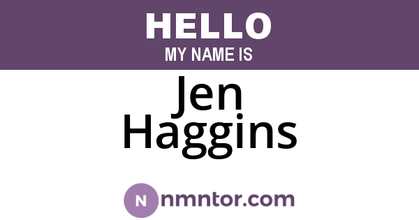 Jen Haggins