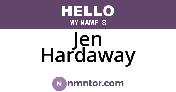 Jen Hardaway