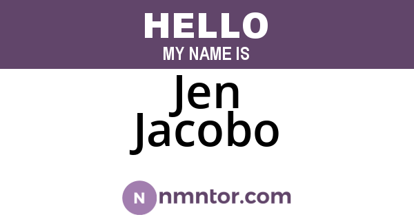 Jen Jacobo