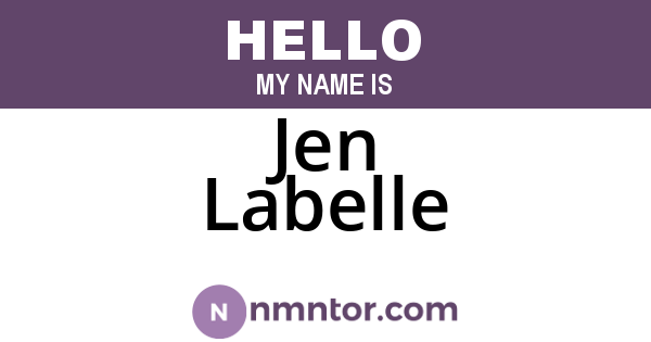 Jen Labelle