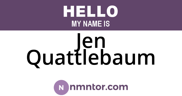 Jen Quattlebaum
