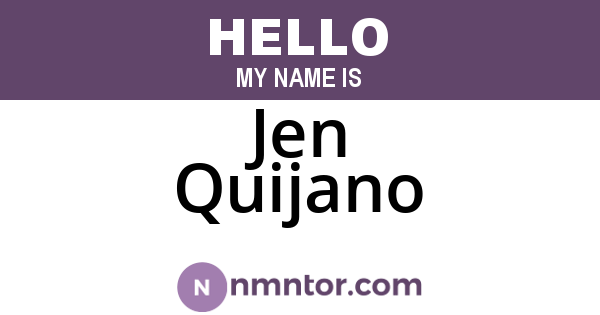 Jen Quijano