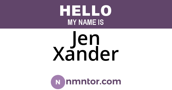 Jen Xander