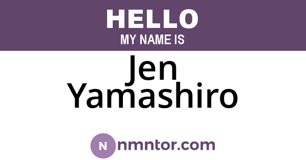 Jen Yamashiro
