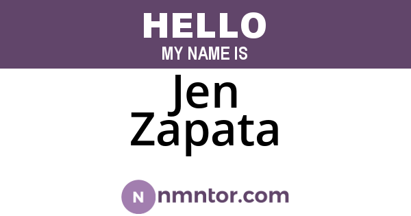 Jen Zapata