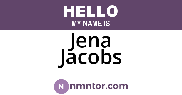 Jena Jacobs