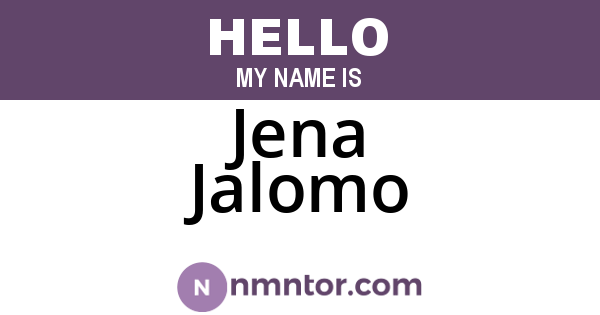 Jena Jalomo