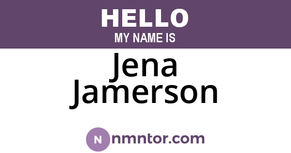 Jena Jamerson