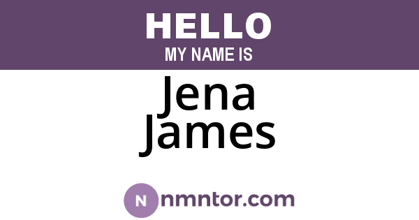 Jena James