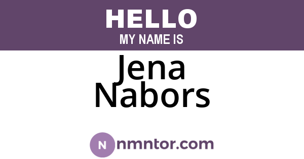 Jena Nabors