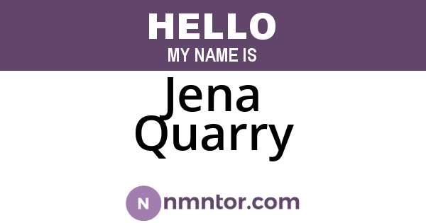 Jena Quarry