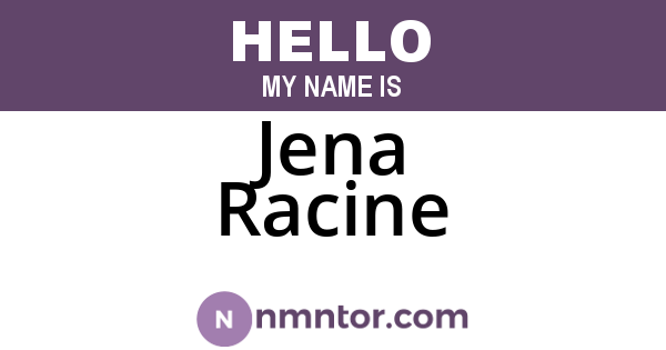 Jena Racine