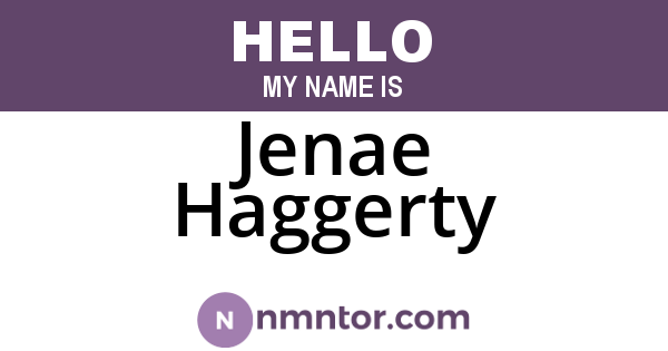 Jenae Haggerty