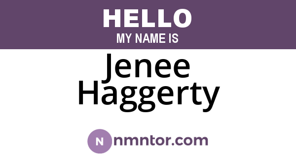 Jenee Haggerty