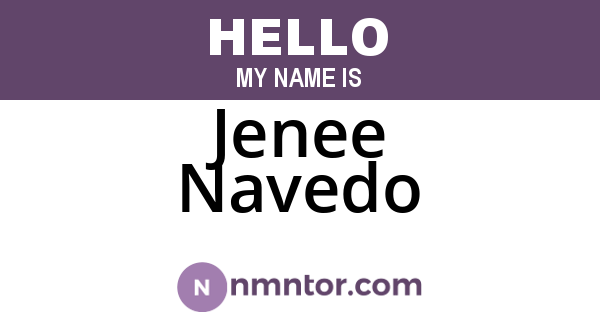 Jenee Navedo