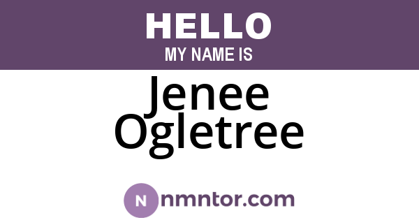 Jenee Ogletree
