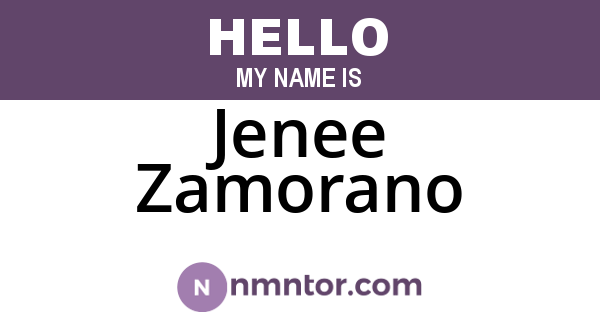 Jenee Zamorano