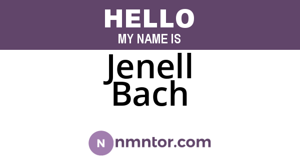 Jenell Bach