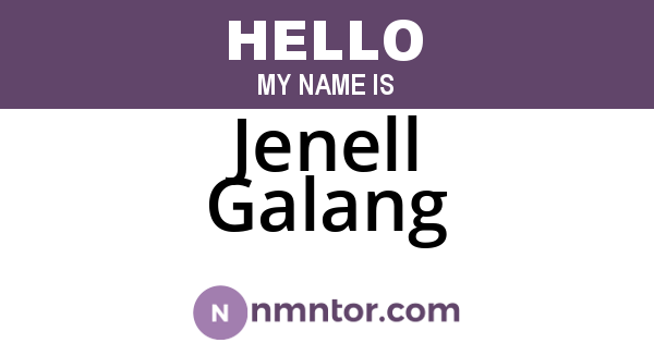 Jenell Galang