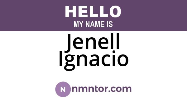 Jenell Ignacio
