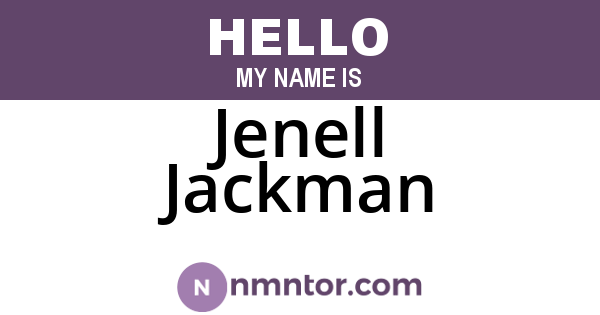 Jenell Jackman