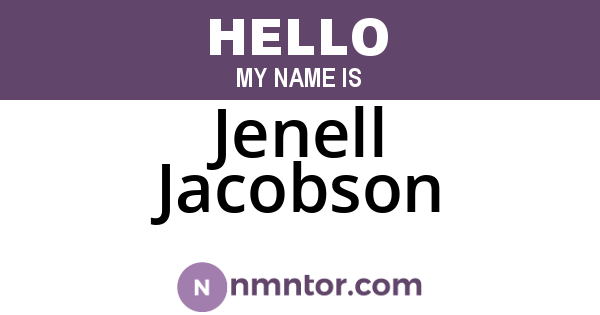 Jenell Jacobson