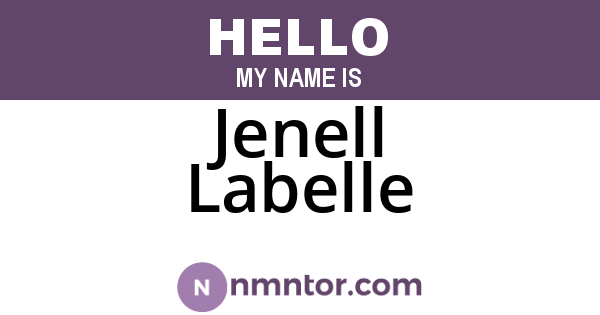 Jenell Labelle