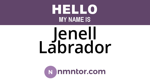 Jenell Labrador