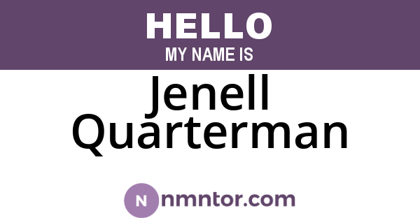 Jenell Quarterman