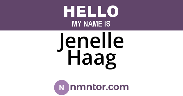 Jenelle Haag