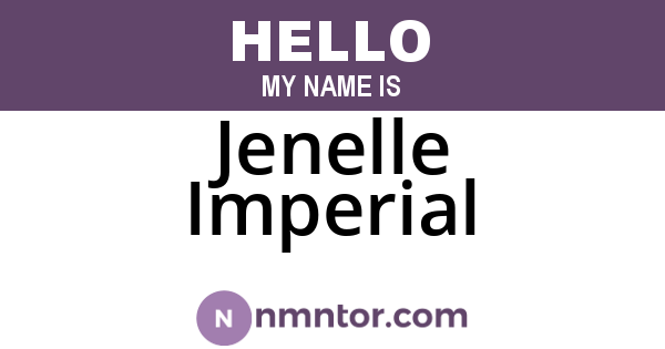 Jenelle Imperial