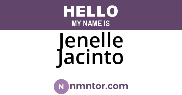 Jenelle Jacinto