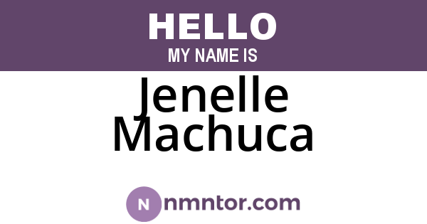 Jenelle Machuca