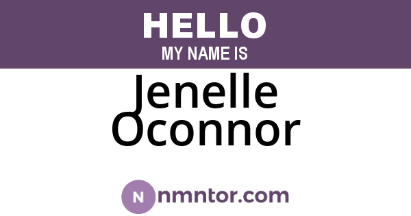 Jenelle Oconnor