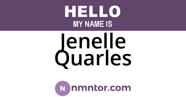 Jenelle Quarles