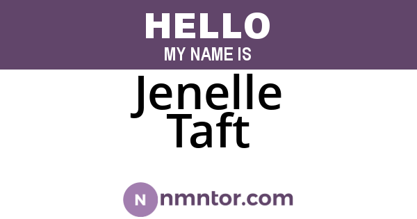 Jenelle Taft