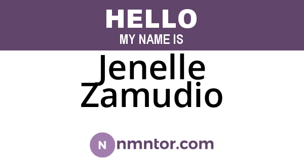 Jenelle Zamudio