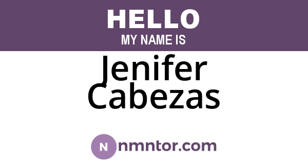 Jenifer Cabezas