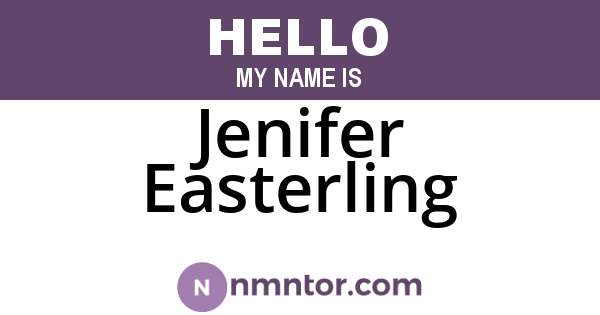 Jenifer Easterling