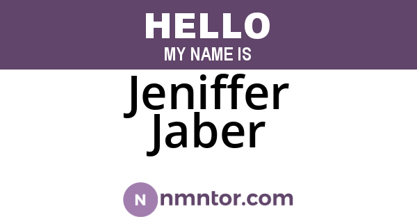 Jeniffer Jaber
