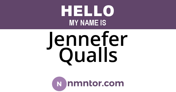 Jennefer Qualls
