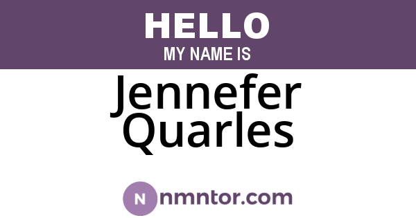 Jennefer Quarles