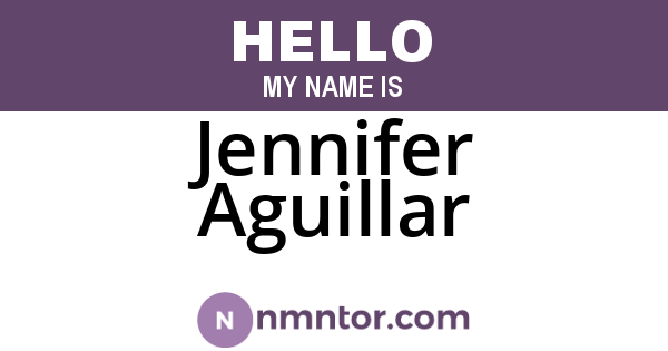 Jennifer Aguillar