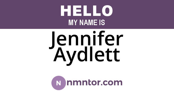 Jennifer Aydlett