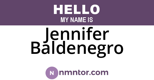 Jennifer Baldenegro