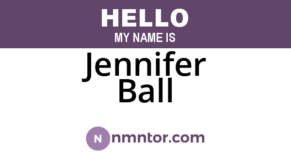 Jennifer Ball